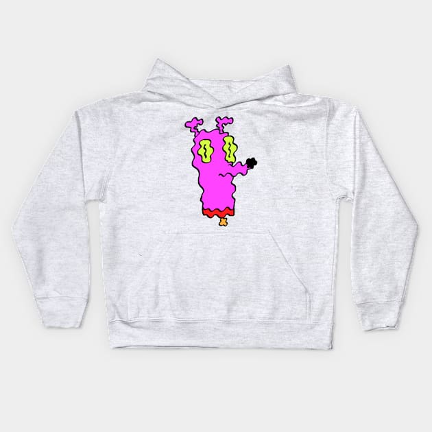 Squiggly Dog Kids Hoodie by neilkohney